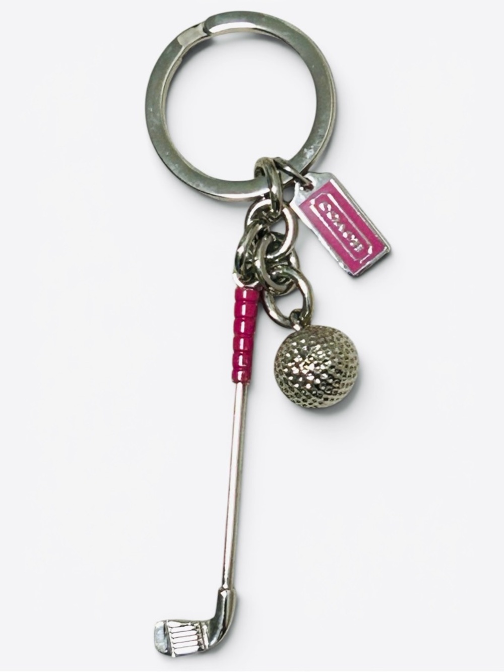 COACH Golf Key Ring/Bag Charm - Picture 2 of 4